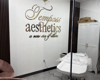 Custom Laser Cut Sign, Salon Sign, Business Sign, Eye Doctor Lobby Signage, Reception Logo, Nursery Name Sign, Clinic Sign, Acrylic Sign