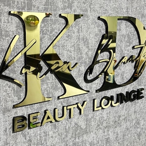 Laser Cut Logo Sign, Beauty Salon Sign, 3D Business Sign, Custom Reception Sign, Custom Laser Cut, Logo With Raised 3D Design, Dentist Sign