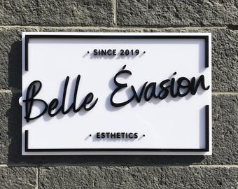 Custom 3D Logo Sign: Laser Cut Business Signage, Business Sign, Custom Acrylic Sign, Salon Sign, Reception Logo Sign, Personalized Business