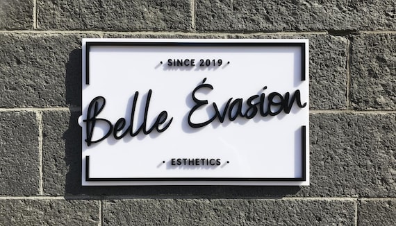 Custom 3D Logo Sign: Laser Cut Business Signage, Business Sign, Custom Acrylic Sign, Salon Sign, Reception Logo Sign, Personalized Business