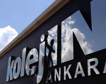 Aangepast 3D roestvrijstalen logobord - Verander je logo in een bord, metalen bord kantoor, gepersonaliseerde metalen borden, 3D metalen bord,
