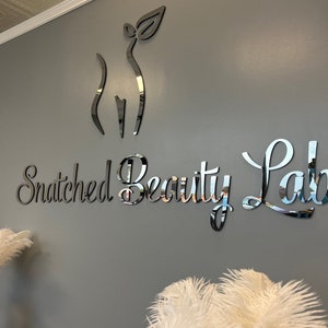 Insegna con logo tagliato al laser, insegna aziendale 3D personalizzata, decorazione da parete, insegna con logo personalizzata, logo 3D, trasforma il tuo logo in un'insegna, segnaletica per reception