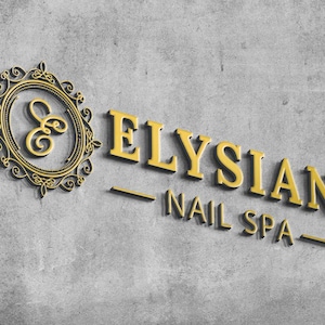 Letrero con logotipo cortado a láser personalizado con diseño 3D en relieve, carta comercial, letrero para vestíbulo, letrero para recepción, letrero de pared para oficina, logotipo de metal cepillado, Pupax
