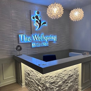 Custom LED Backlit 3D Metal Logo Sign for Business
