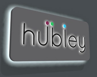 Custom Backlit LED Business Sign: 3D Logo, Office Decor, Custom Light Box Signage, Office Led Sign, Personalized Led Signage, Exterior Sign