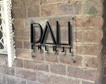 Custom Laser Cut 3D Logo Sign: Personalized Business Reception Decor