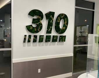 Custom Moss Logo Sign, Real Moss Logo Sign, Business Moss Sign, Personalized Moss Logo Sign, Office Wall Decor Moss Sign, Reception Sign