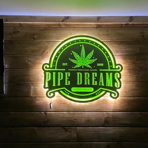 LEDs Sign for Business, Office Sign, 3D Wall Logo for Business, Shield Sign, Custom Backlit Logo, Light Box, Logo Sign with Raised 3D Design