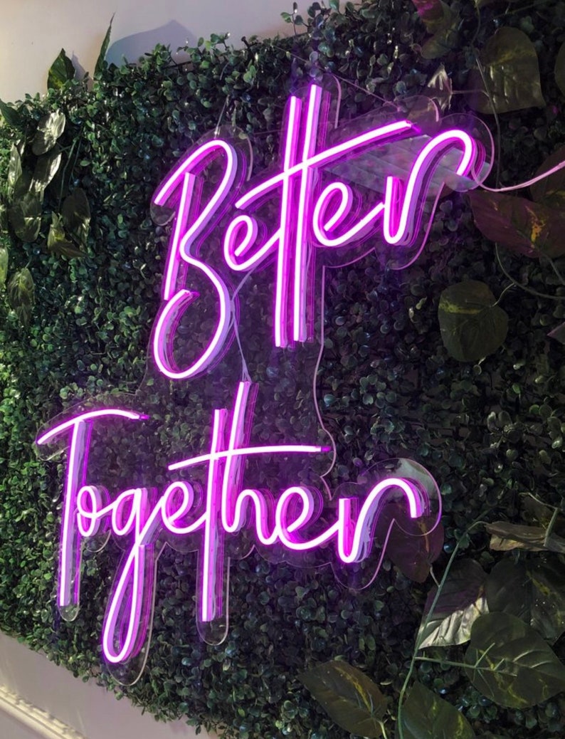 Custom Neon Sign Grass Wall Lign Funky Logo Sign Neon Logo Etsy