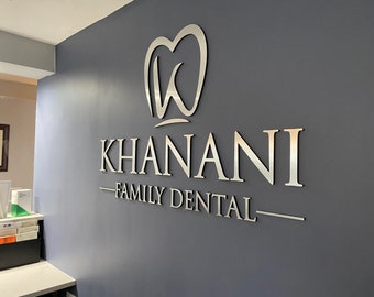 Laser Cut Logo Sign, Beauty Salon Sign, 3D Business Sign, Business Signboard, Custom Laser Cut, Logo With Raised 3D Design, Dentist Sign