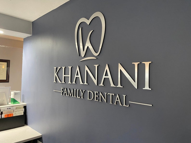 Laser Cut Logo Sign, Beauty Salon Sign, 3D Business Sign, Business Signboard, Custom Laser Cut, Logo With Raised 3D Design, Dentist Sign 