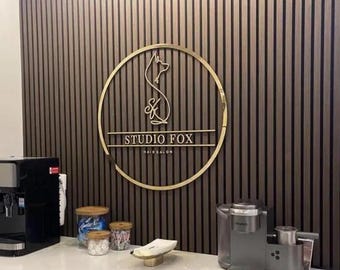 Custom Metal 3D Logo Sign: Laser Cut, Wall Mounted