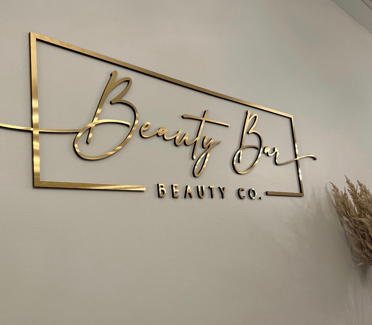 Brushed Gold Signs Etsy