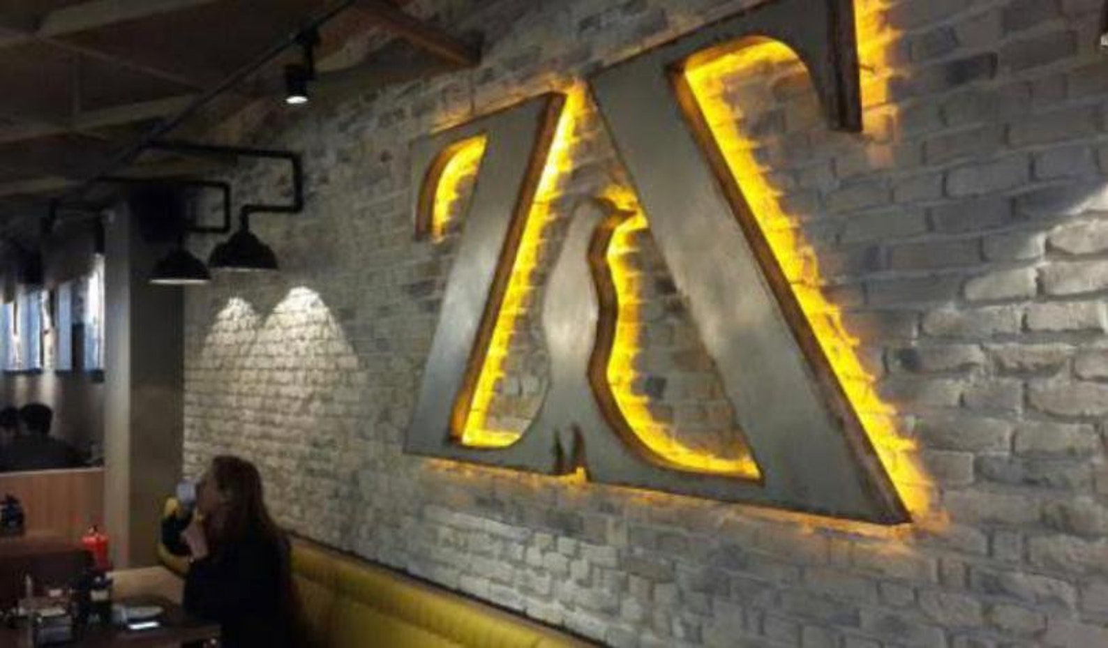 Custom Rusty Sign, Led Illuminated Logo Sign, Metal Logo, 3D Design ...