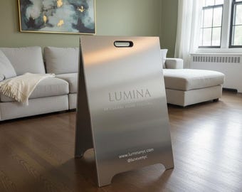 Sandwich Board Sign for Business, Metal A Frame Sign, Pavement Sign, Custom Business Sign, Modern Custom Sign, A Frame Easy Set Up Shop Sign