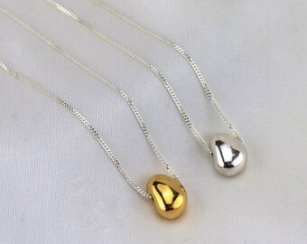 Gold Nugget Necklace - Etsy UK