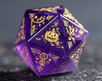 Dnd dice set Amethyst Polyhedral Dice Set  Set  -  Dungeons and Dragons, RPG Game  MTG Game Halloween Style