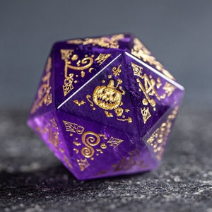 Dnd dice set Amethyst Polyhedral Dice Set  Set  -  Dungeons and Dragons, RPG Game  MTG Game Halloween Style