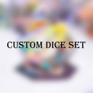 Custom font style for dice, Custom initial on Dice,  Natural Gemstone Dice MTG Game