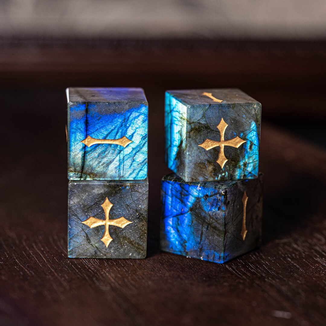 Engrave Labradorite Fudge Dice D6, 4 Pcs Fate Dice Etsy