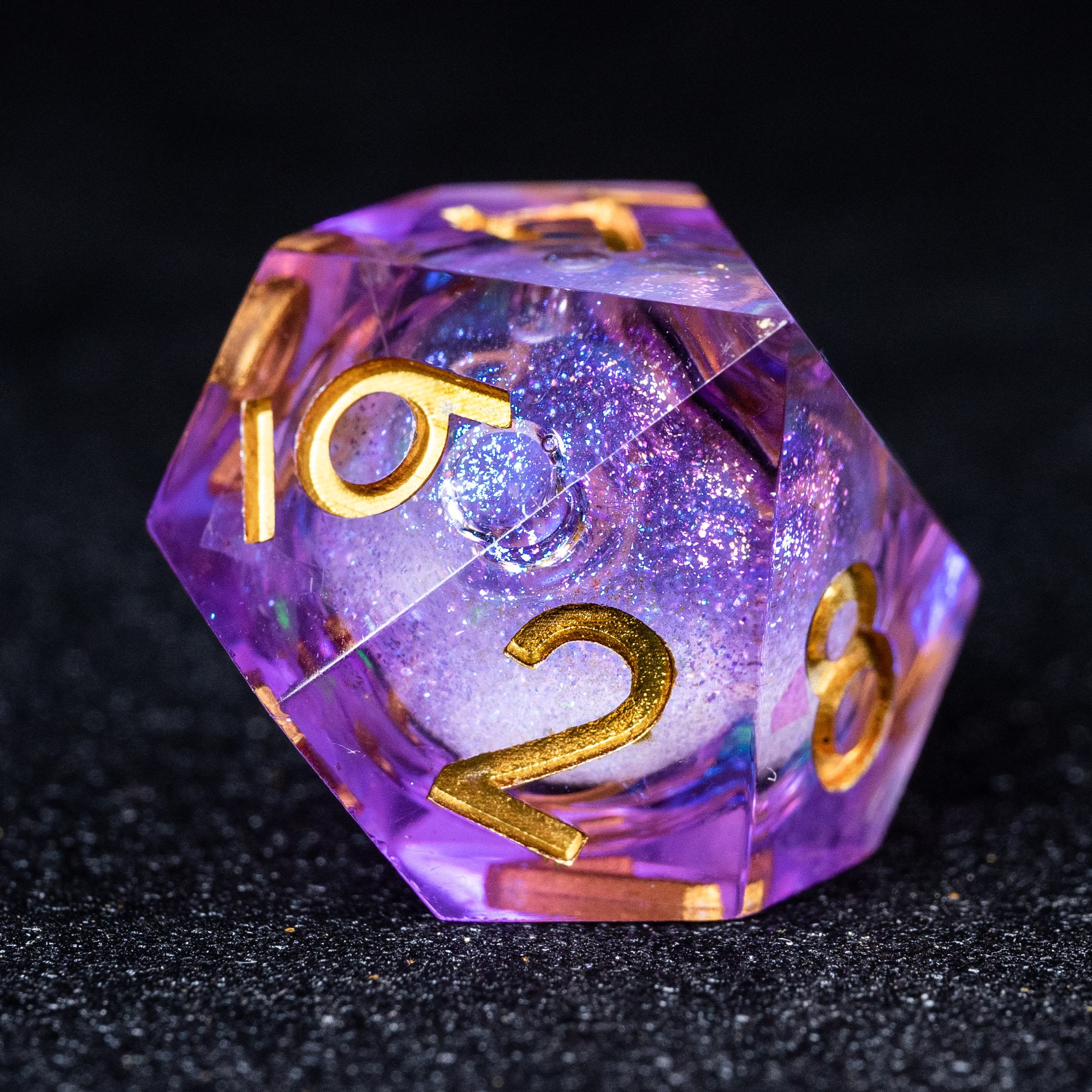 Full Set Handmade Resin Sharp Edge Dice Polyhedral Dice Set Etsy