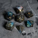Full Set Labradorite Gemstone  Set  - Engraved/Carving for Dungeons & Dragons, RPG Game  MTG Game Moon Version 