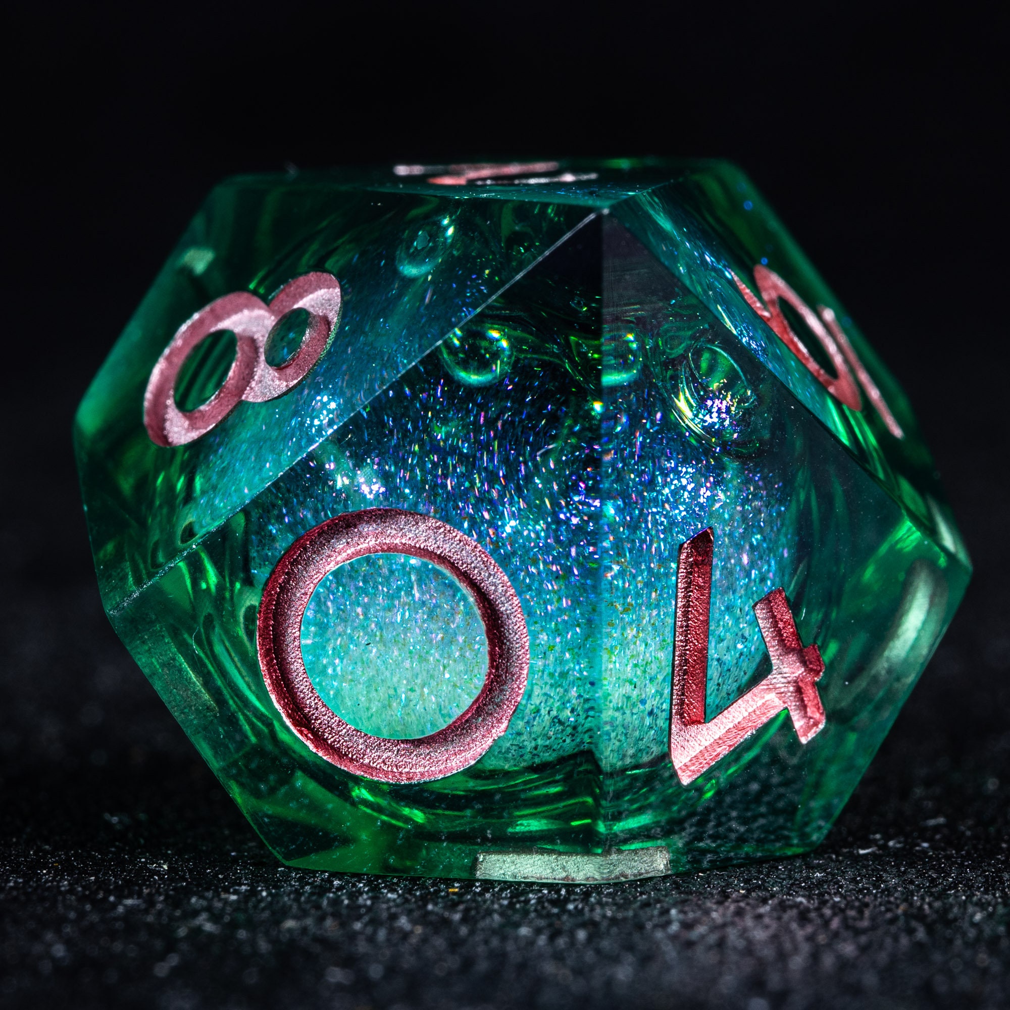 Full Set Handmade Resin Sharp Edge Dice Polyhedral Dice Set Etsy