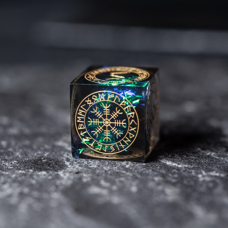 Full Set Handmade Resin Sharp Edge Dice Polyhedral Dice Set Etsy