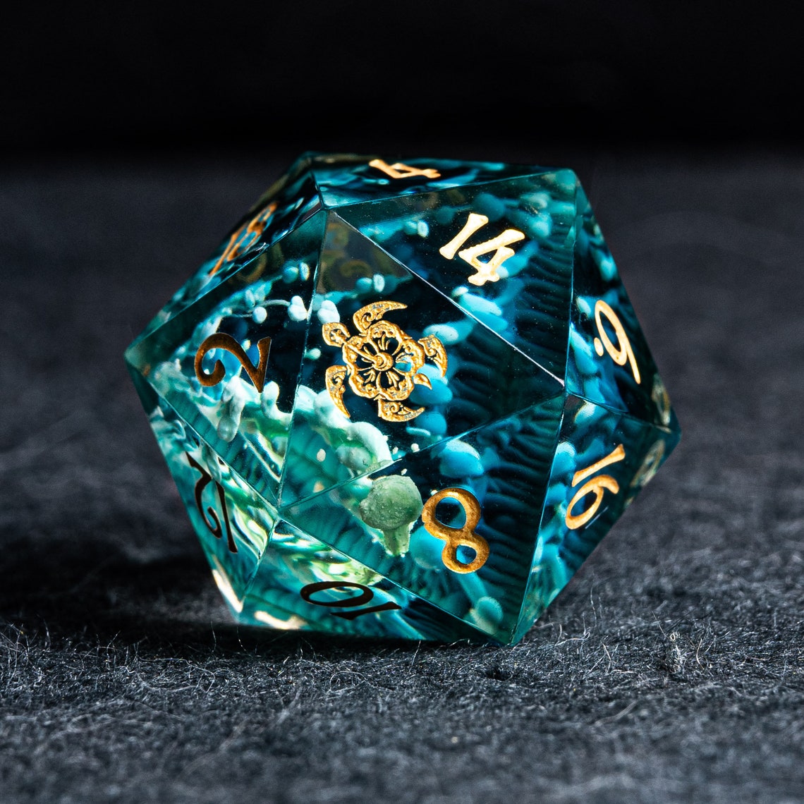 Full Set Handmade Resin Sharp Edge Dice Polyhedral Dice Set Etsy