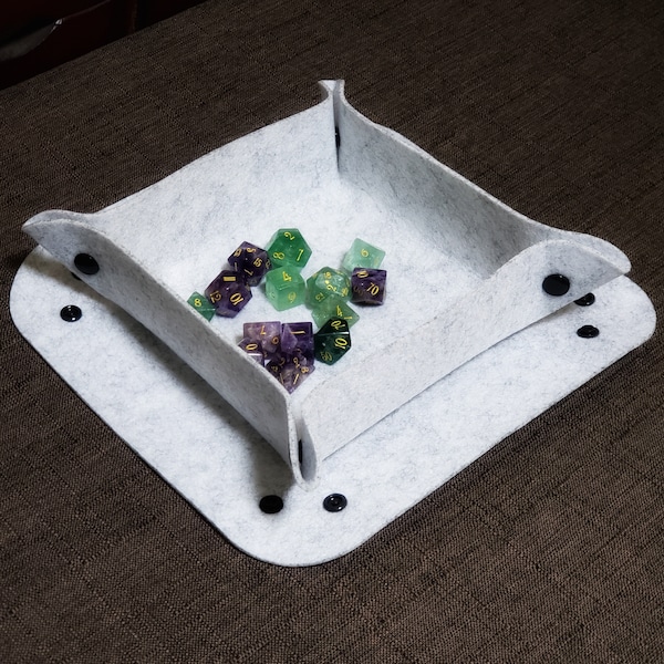 Soft Wool Felt Dice Tray - Soft Tray - Dungeons and Dragons - RPG Game -  MTG Game