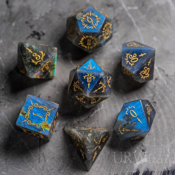 Labradorite dice set sale