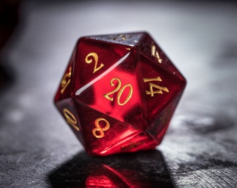 Dnd dice set  Garnet Glass Polyhedral Dice Set Gemstone  Set  -  Dungeons and Dragons, RPG Game  MTG Game