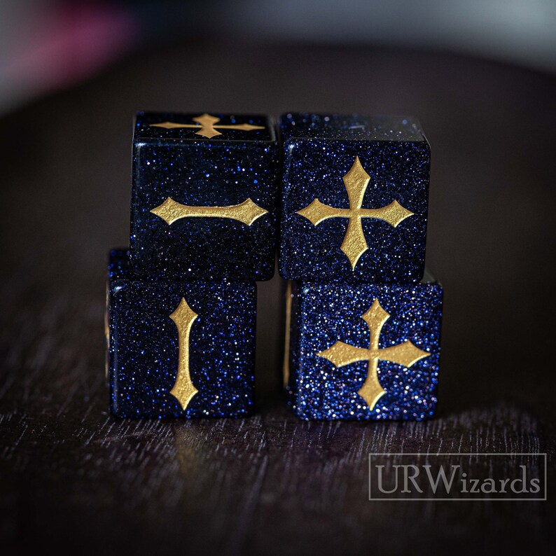Engrave Blue Sandstone Fudge Dice D6 4 Pcs Fate Dice Etsy
