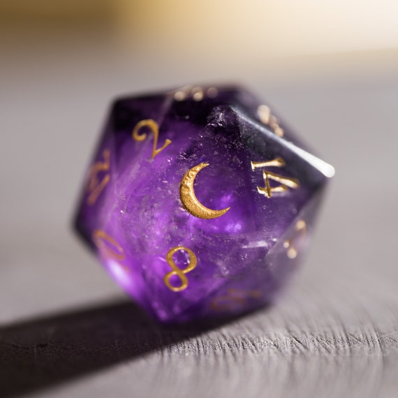 Amethyst d&d dicceAmethyst Dice DnDAmethyst Dice SetElegent Purple dice for dungeons and
