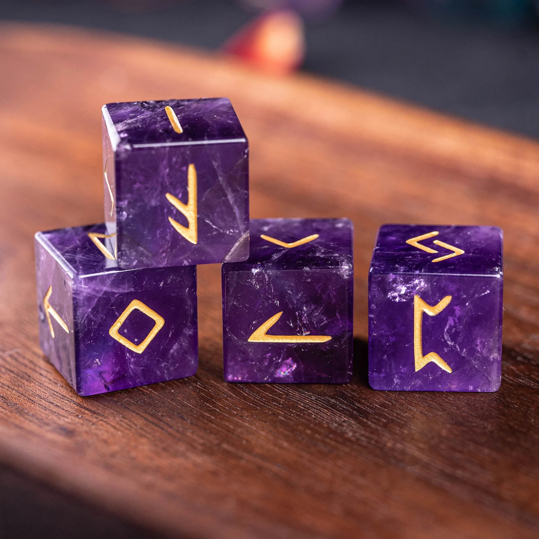 Engraved Rune Dice Scrying Dice D6 Viking Runes of Clear Etsy