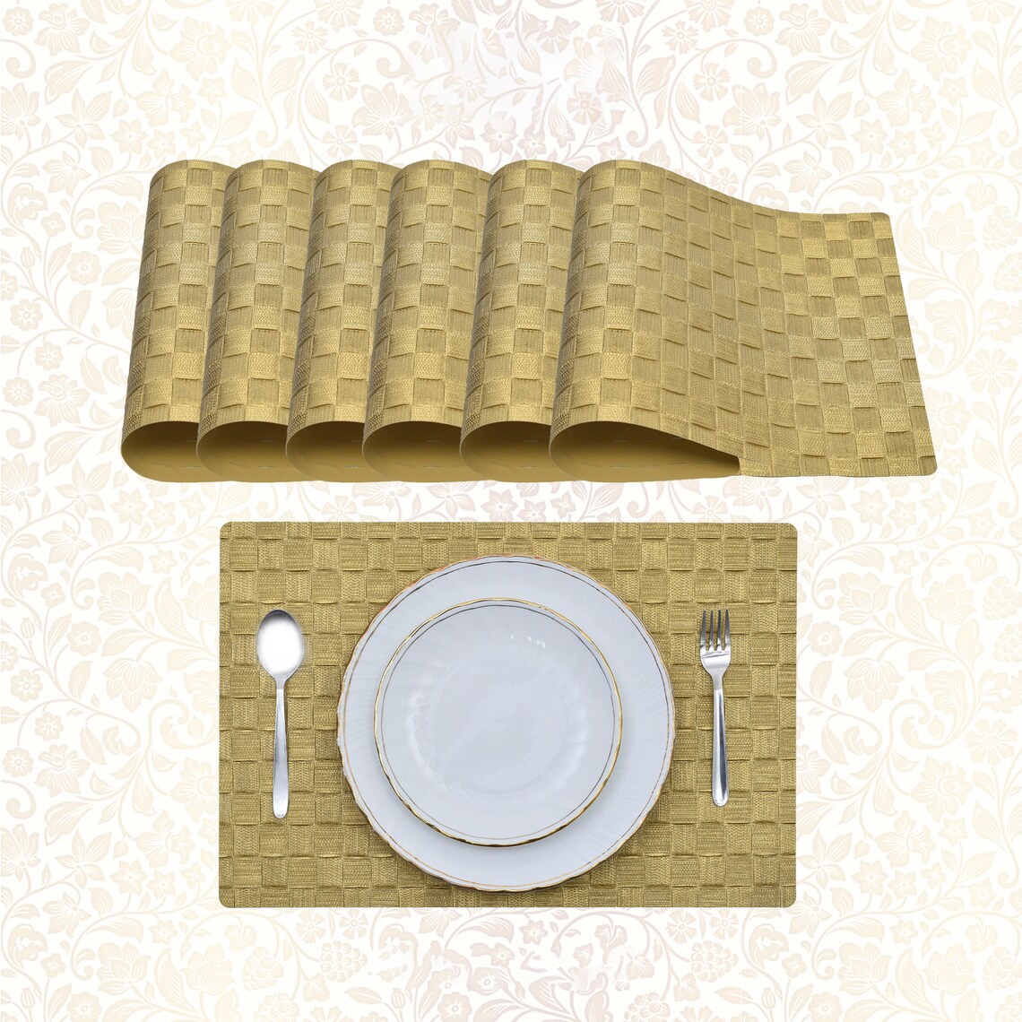 Woven Placemats Handwoven Placemat set Placemats Etsy