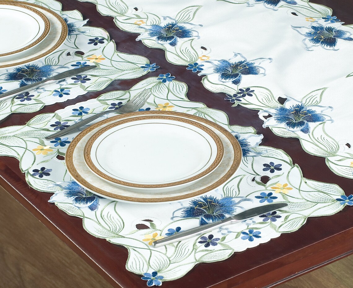 Placemats Handmade With European Embroidery for Wedding Dining Etsy