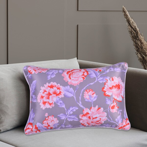 Floral Printed Throw Pillow Covers for Sofa, Couch, Bed, Patio, Living Room, Bedroom - 14 X 20 Inches