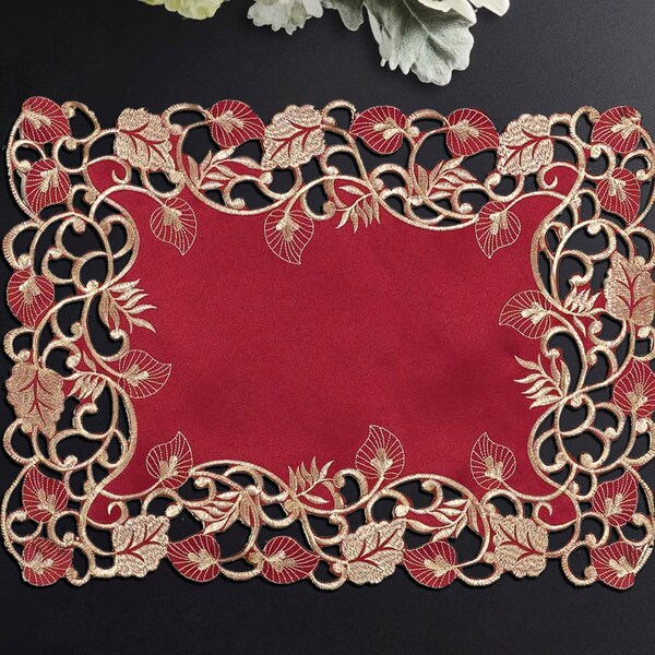 Burgundy Placemats Etsy