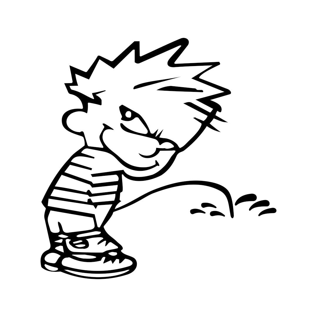 calvin peeing clipart Calvin peeing clipart