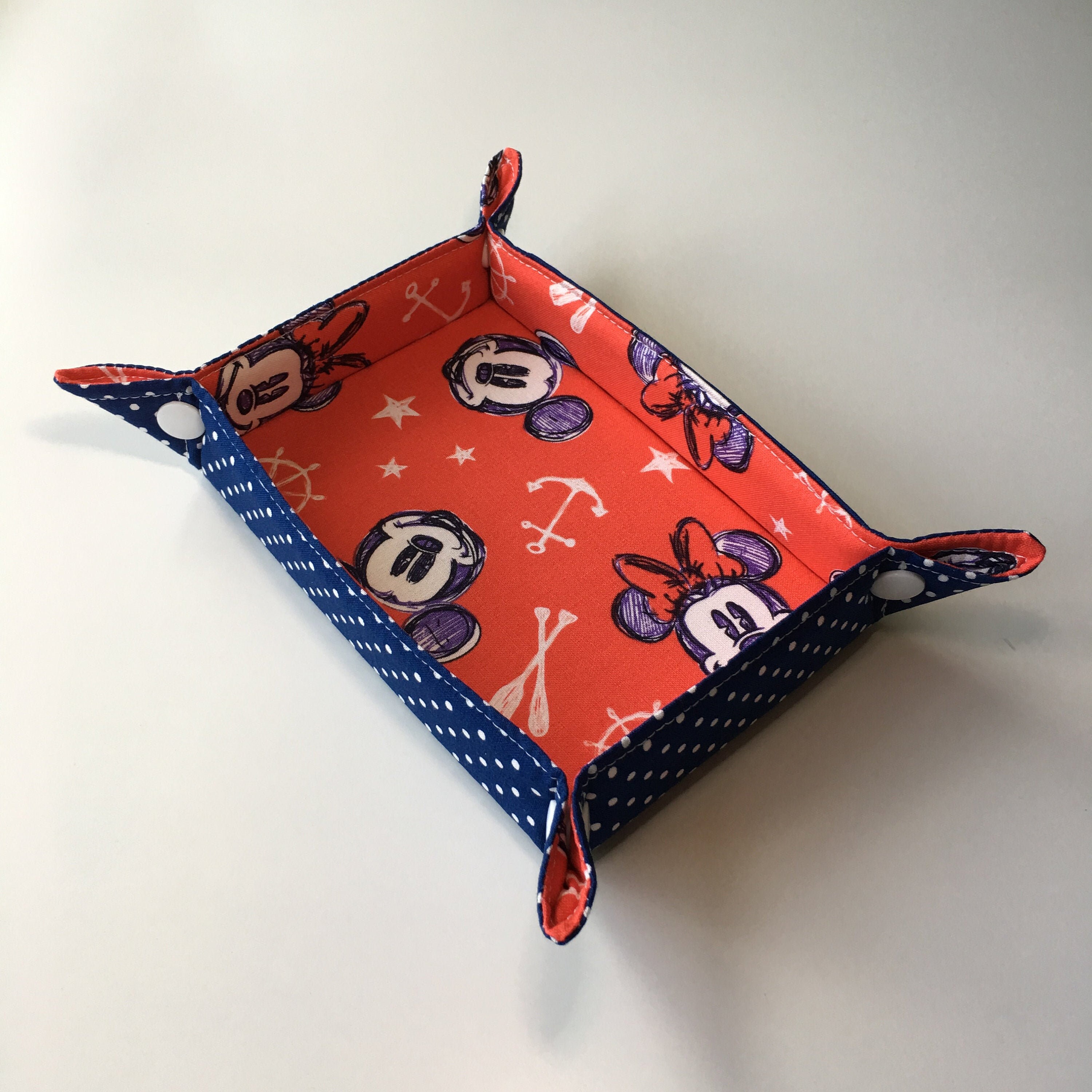 Fabric Valet Tray/Travel Snap Tray Etsy