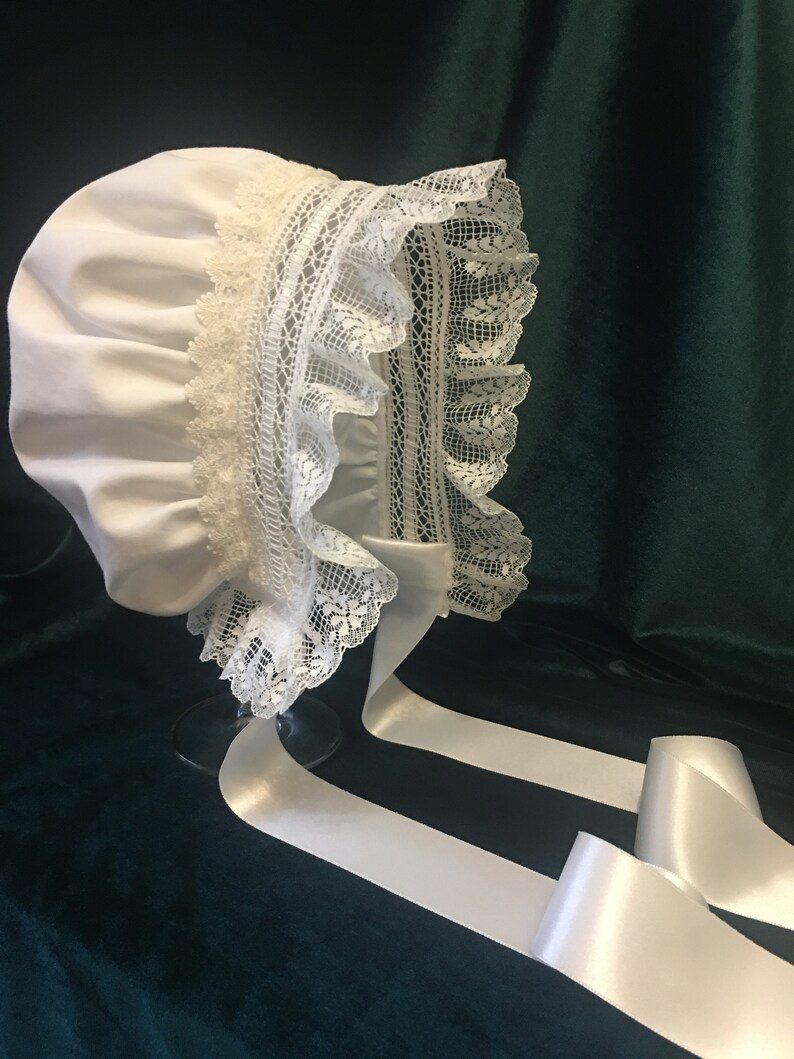 Baptism Hat Baby Christening Baby Hat Ruffle Etsy