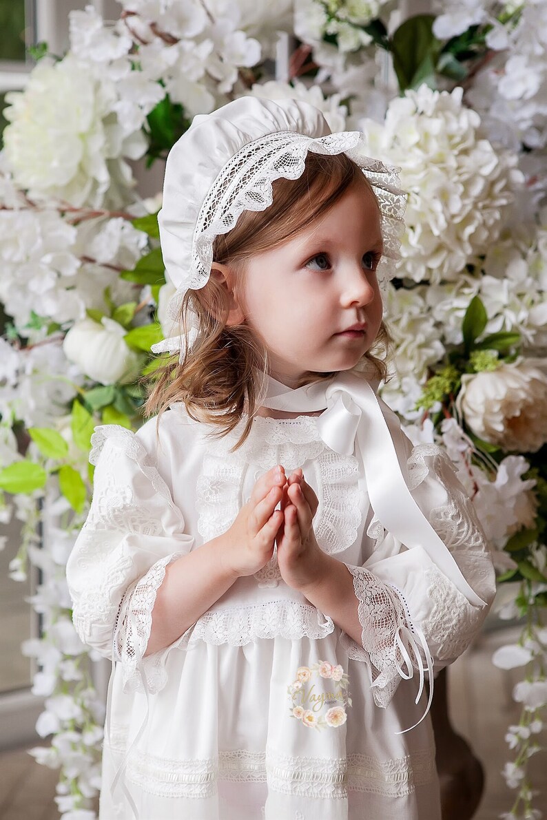 Christening Baptism hat Newborn Newborn gift Etsy