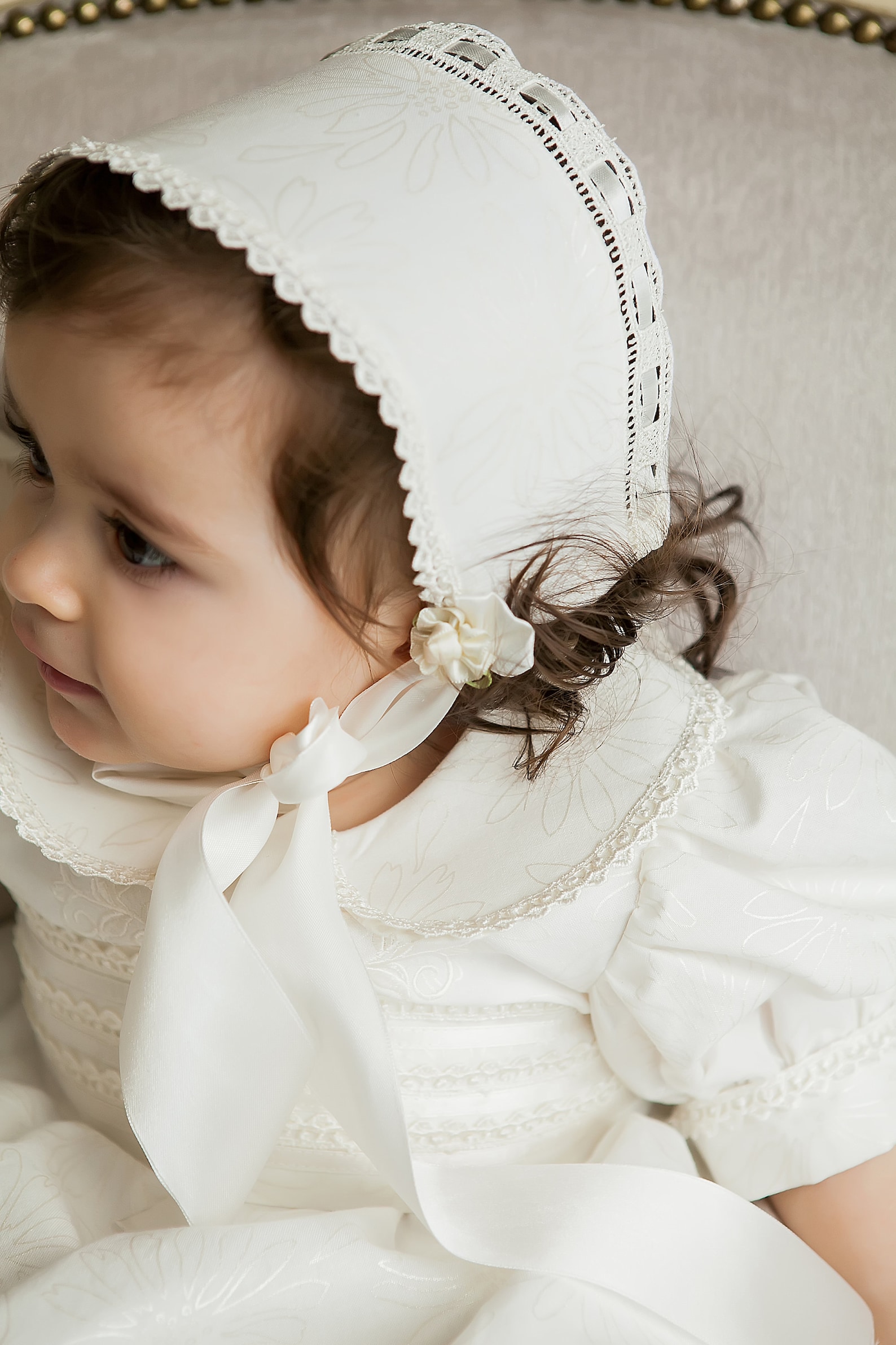 Baptism Hat Christening Bebe Scarlett Vayma Etsy