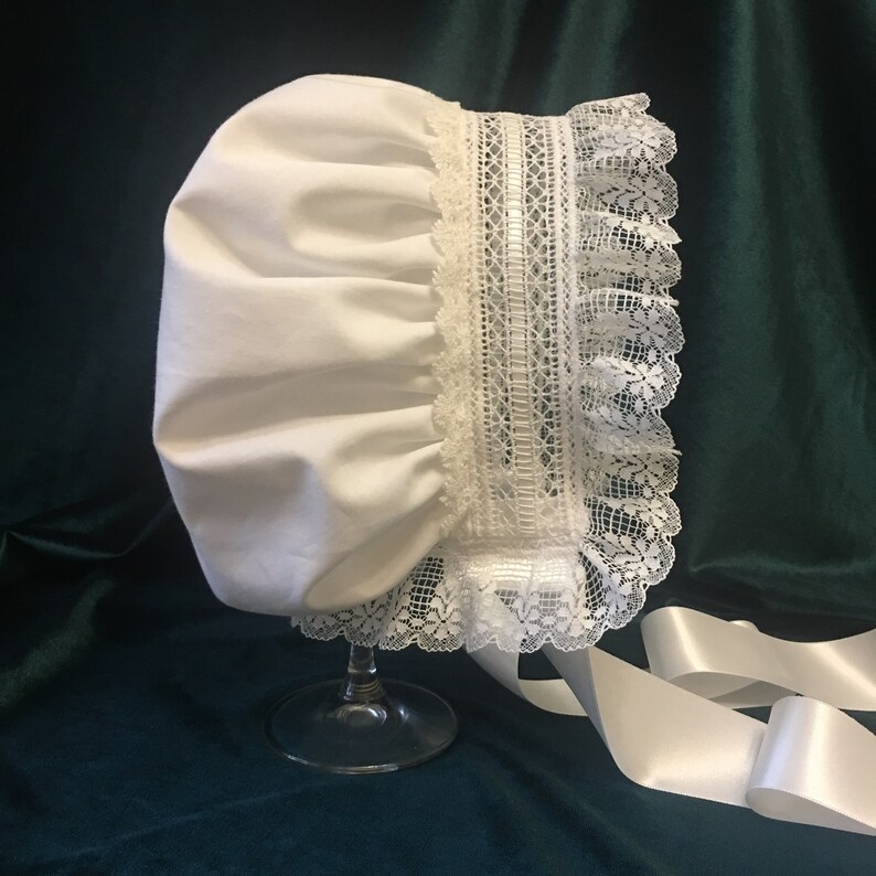 Baptism Hat Baby Christening Baby Hat Ruffle Etsy