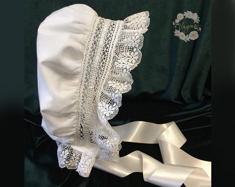 Christening Baptism hat Newborn Newborn gift Etsy