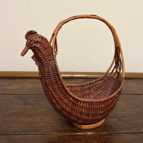 Hen on Basket Etsy