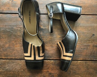 nine west mod transparent heel