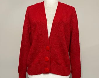 70s 80s Puritan Men's Golf Cardigan, Ivory Orlon Acrylic Cardigan