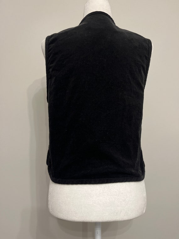 Vintage Susan Bristol Casuals patchwork vest, bla… - image 6